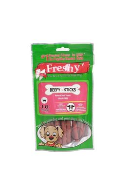 Freshy - Freshy Beefy Sticks Gerçek Sığır Etli Köpek Ödül 10 Lu