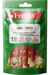 Freshy Lamb Twists - 10 adet kuzu etli burgu çubuk - 100g - taze et ile hazırlanmıştır - Thumbnail