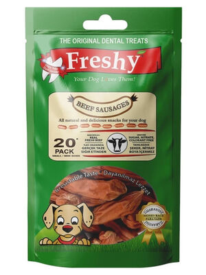 Fresh - Freshy Litter Pearls Mini Sausages Small Küçük Boy Sosis Köpek Ödülü 100 Gr - 14 Ila 20 Adet