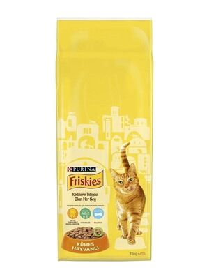 Purina - Friskies Kümes Hayvanlı Yetişkin Kedi Maması 15 Kg