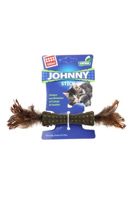 Gigwi - Gigwi Johnny Stick Kedi Otlu Doğal Tüylü Kedi Oyuncağı