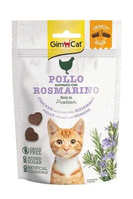 Gimcat - Gimcat Crunchy Snacks Chicken Rosmery Tahılsız Kedi Ödülü 50 gr