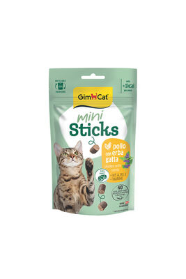 Gimcat - Gimcat Mini Sticks Kedi Otlu&Tavuklu Ödül Çubukları 50gr