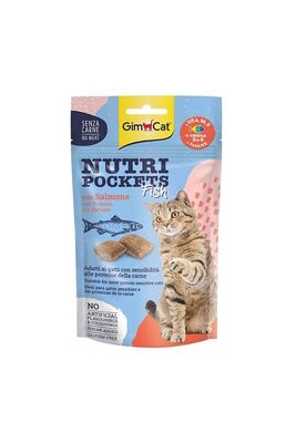 Gimcat - Gimcat Nutri Pockets Somon Balıklı Kedi Ödül Maması 60 gr