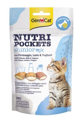 Gimcat - Gimcat Nutripockets Kedi Ödülü Junior Mix 60gr