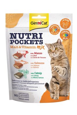 Gimcat - Gimcat Nutripockets Kedi Ödülü Malt&multivitamin 150gr