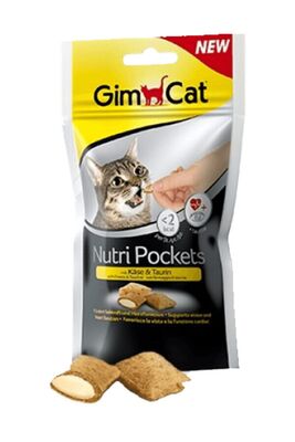 Gimcat - Gimcat Nutripockets Kedi Ödülü Peynir Taurin 60 gr