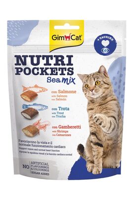 Gimcat - Gimcat Nutripockets Kedi Ödülü Sea Mix 150gr