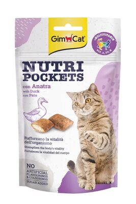 Gimcat - Gimcat Nutripockets Ördekli Kedi Ödülü 60gr