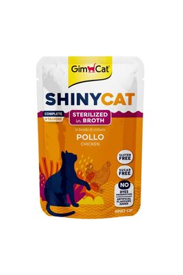 Gimcat - Gimcat Shinycat Pouch Sterilized Chicken 70 gr - Tavuk Kısırlaştırılmış Pouch 70 gr