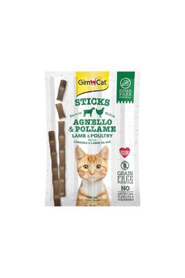 Gimcat - Gimcat Sticks Kuzulu Tavuklu Tahılsız Kedi Ödül Çubukları 20 gr