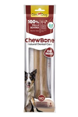 Gimdog - Gimdog Chew Bones Press Köpek Çiğneme Kemiği 10'' 210 Gr 1'li Naturel