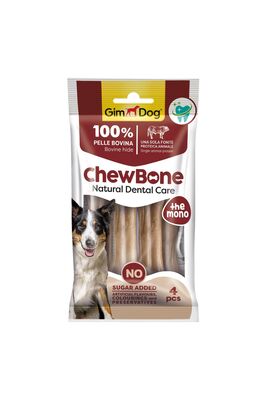 Gimdog - Gimdog Chew Bones Press Köpek Çiğneme Kemiği 80 Gr 4'lü Naturel