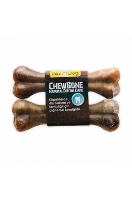 Gimdog - Gimdog Mordimi Natürel Press Kemik Köpek Ödülü 2'li 14 Cm
