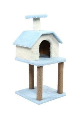 Glipet - Glipet 2 Katlı ve Yuvalı Kedi Tırmalaması 141 Cm Yeşil- Bayez