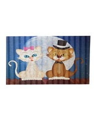 Glipet Amerikan Servis Mama Ve Su Kabı Paspası 60x45- Kedi Balosu - Thumbnail