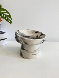 Glipet Ayaklı Seramik Mama Ve Su Kabı 15CM No:3 Gri - Thumbnail