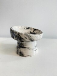 Glipet Ayaklı Seramik Mama Ve Su Kabı 15CM No:3 Gri - Thumbnail