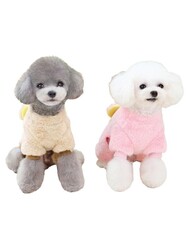 Glipet Ayıcıklı Polar Köpek Kıyafeti Bej L - Thumbnail