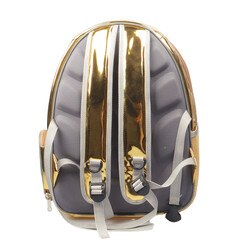 Miapet Aynalı Şeffaf Astronot Kedi Köpek Taşıma Çantası 42X22X33 Cm Altın-Gri - Thumbnail