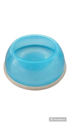 Glipet - Glipet Basket Topu Desenli Plastik Köpek Mama Su Kabı Mavi