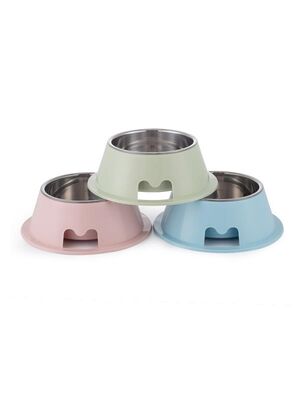 Glipet - Glipet Çelik Hazneli Derin Mama ve Su Kabı 19x13x6.5 Cm Yeşil