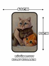 Glipet Çift Taraflı Tırmalama Paspası 90x60 Altı Kedi x Three Cat - Thumbnail