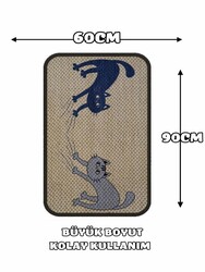 Glipet Çift Taraflı Tırmalama Paspası 90x60 Two Cat x Altı Kedi - Thumbnail
