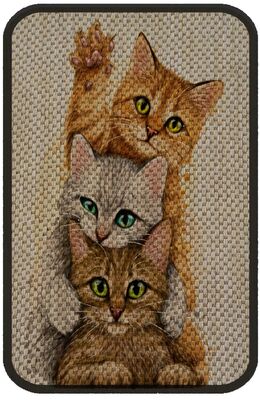 Miapet - Miapet Desenli Kedi Tırmalama Paspası 58X37 Cm Yellow