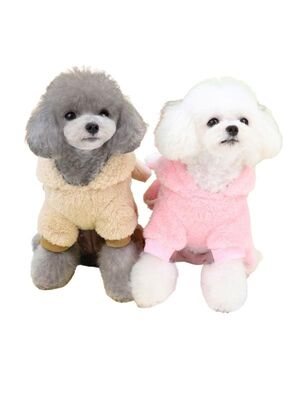 Glipet - Glipet Havuçlu Polar Köpek Kıyafeti Pembe M