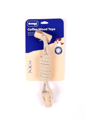 Glipet - Glipet Kahve Ağaçlı Köpek Diş İpi 24x4.5 Cm