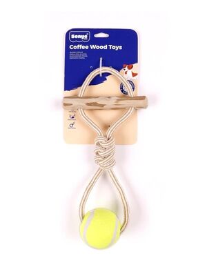 Glipet - Glipet Kahve Ağaçlı Toplu Köpek Diş İpi 38x14 Cm