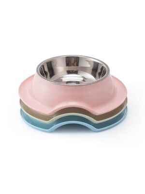 Glipet - Glipet Karınca Engelleyicili Tekli Mama Ve Su Kabı 21.5x5.5 Cm Fuşya