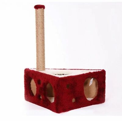 Glipet - Glipet Kedi Tırmalama - Peynir 67Cm Kırmızı