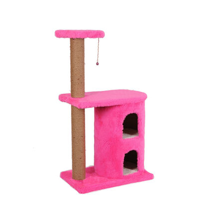Glipet - Glipet Kedi Tırmalama Platformu 55X35X103Cm Pembe