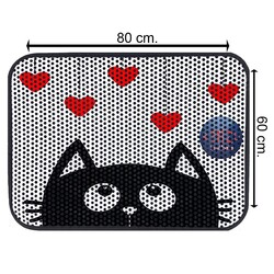Glipet Kedi Tuvalet Önü Elekli Paspas Love 80x60 Cm - Thumbnail