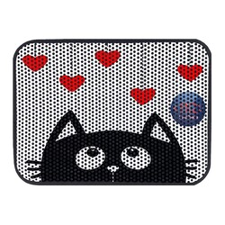 Glipet Kedi Tuvalet Önü Elekli Paspas Love 80x60 Cm - Thumbnail
