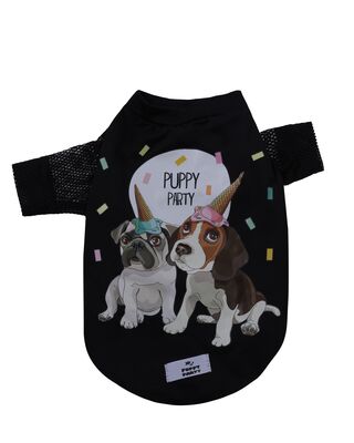 Glipet - Glipet Kedi Ve Köpek Elbisesi- Puppy Party Siyah