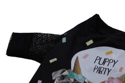 Glipet Kedi Ve Köpek Elbisesi- Puppy Party Siyah - Thumbnail