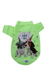 Glipet Kedi Ve Köpek Elbisesi- Puppy Party Yeşil - Thumbnail