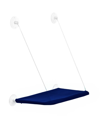 Glipet - Glipet Kediler İçin Cama Yapışan Vantuzlu Yatak Lacivert 45x30 Cm