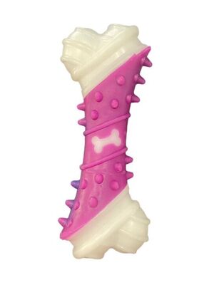 Glipet - Glipet Kemik Desenli Dental Kaval Kemik Köpek Oyuncağı 17cm Mor