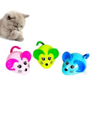 Glipet - Glipet Kurmalı Plastik Fare Kedi Oyuncağı 8.5 Cm