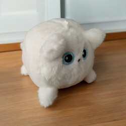 Glipet Kuyruğu Dönen Haraketli Peluş Kedi Beyaz Kedi Oyuncağı 10x8x7 Cm - Thumbnail