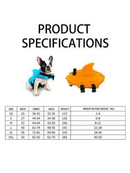 Glipet Lüx Cırtlı Kedi Köpek Can Yeleği Yüzme Ceketi Gri Xl - Thumbnail