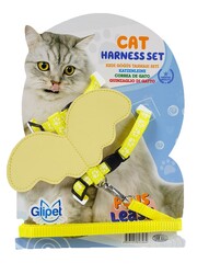 Glipet Melek Kanatlı Kedi Göğüs Tasması Sarı Pati - Thumbnail