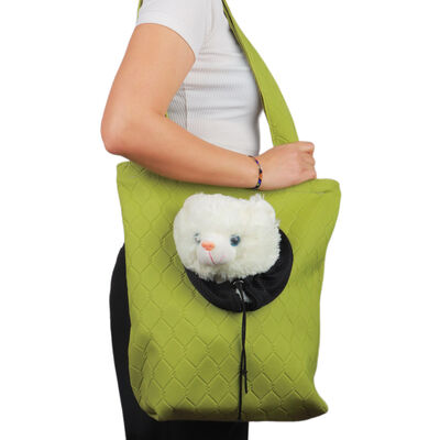 Miapet - Glipet Omuz Askılı Kedi-Köpek Taşıma Çantası 41*39*14 Cm 6 Kg Yeşil