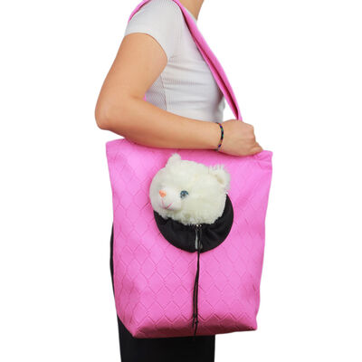 Miapet - Glipet Omuz Askılı Kedi-Köpek Taşıma Çantası 41*39*14 Cm 6 Kg Pembe