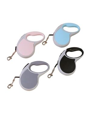 Glipet - Glipet Otomatik Köpek Gezdirme Tasması 5 M 15 Kg Pembe
