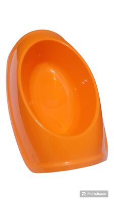 Glipet - Glipet Oval Mama ve su Kabı 250 Ml Turuncu